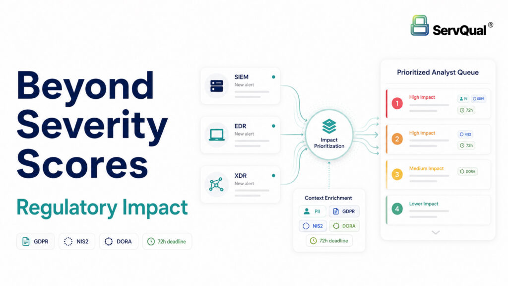 Beyond Severity Scores Prioritizing SIEM, EDR, and XDR Alerts by Regulatory Impact
