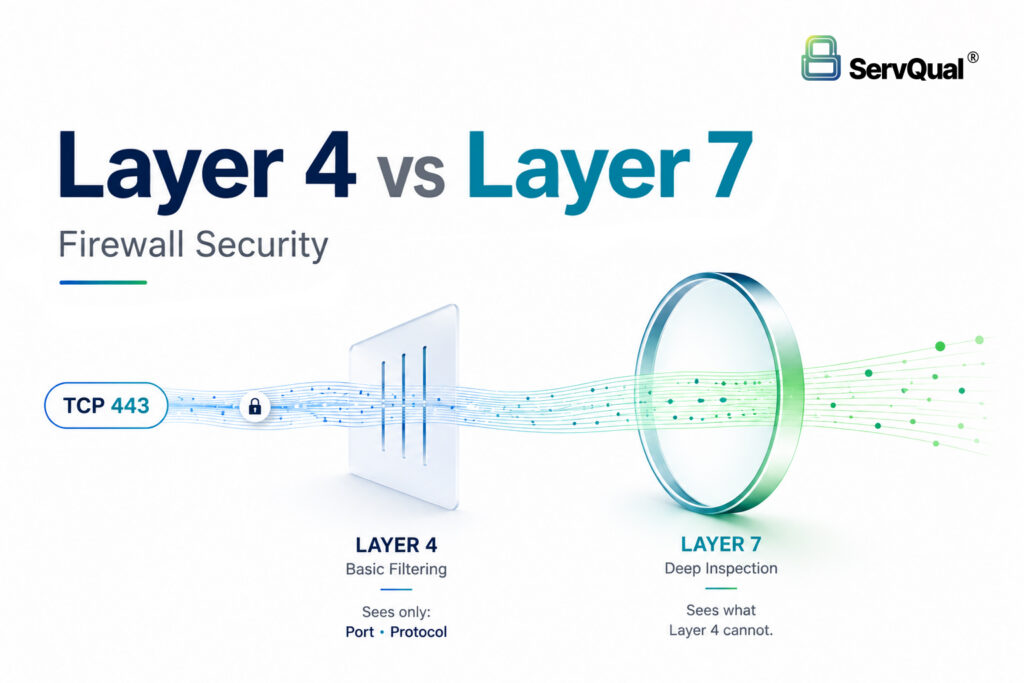 Layer 4 vs Layer 7 Firewall Security: Why Port-Based Filtering Is Not Enough