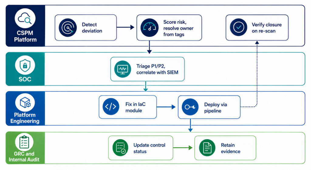 Ownership Swimlane, Detection to Closure